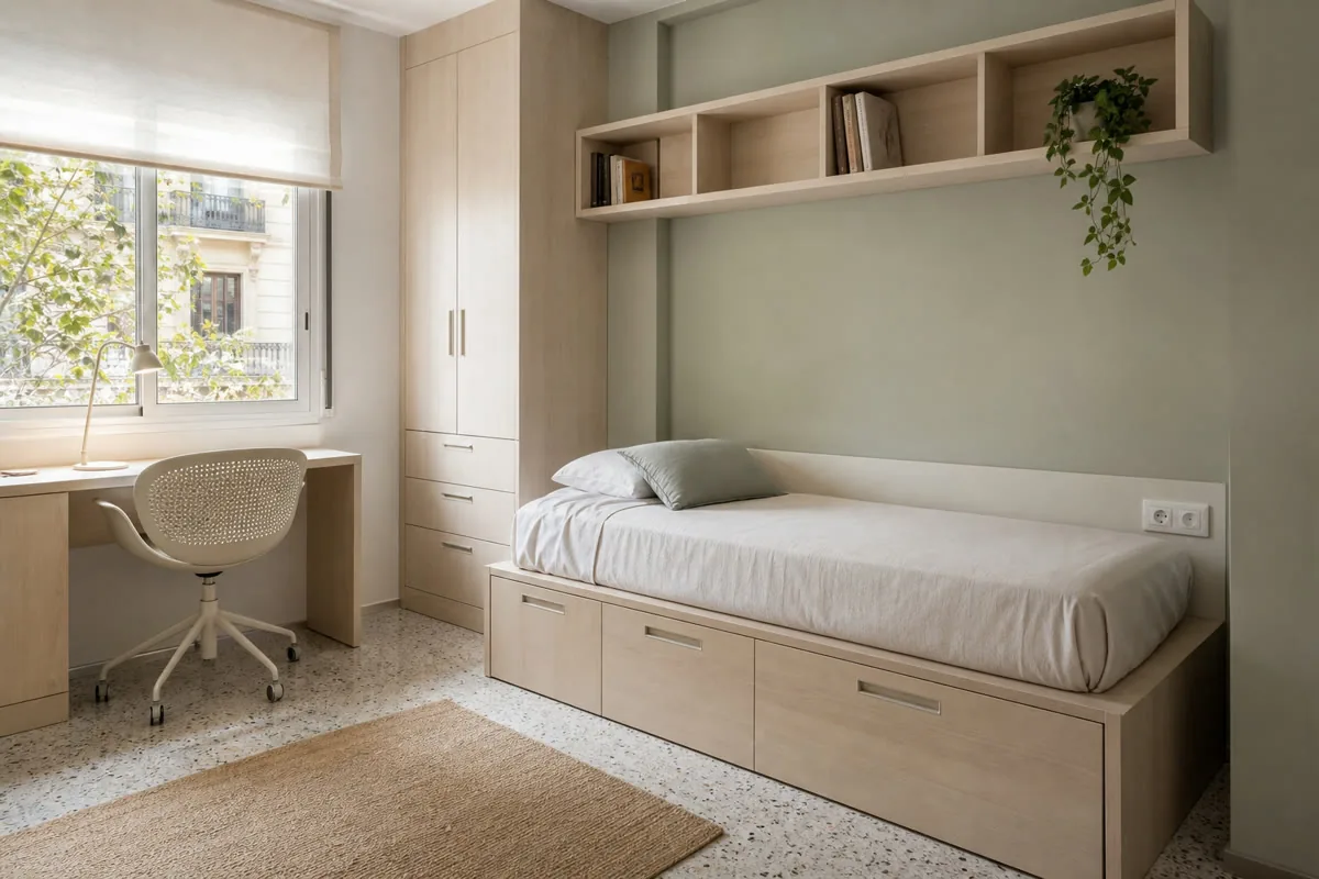 Visualización orientativa de muebles de dormitorio a medida en Peñíscola